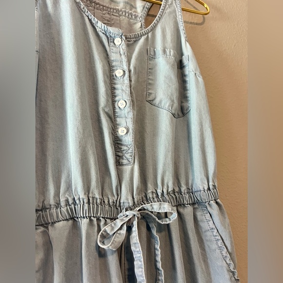 Jessica Simpson Jumpsuit, light wash denim, Size Small - Picture 4 of 11